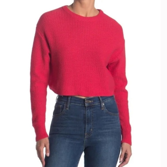 Abound by Nordstrom Textured Crop Sweater - Picture 1 of 7